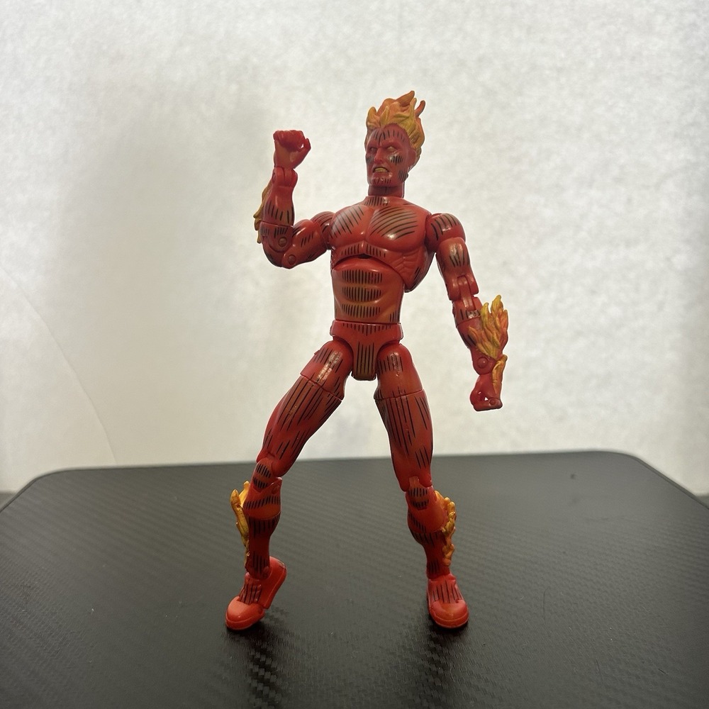 HUMAN TORCH Marvel Legends 6" Action Figure ToyBiz Series 2 Fantastic Four 2002